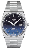 Buy Shop Tissot Powermatic 80 Automatic Gradient Blue Dial Silver Steel Strap Watch for Men - T137.407.11.051.01 USA Online