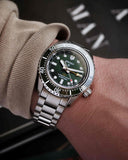 Buy Shop Seiko Prospex GMT Divers Automatic Marine Green Dial Silver Steel Strap Watch For Men - SPB381J1 USA Online