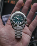 Buy Shop Seiko Prospex GMT Divers Automatic Marine Green Dial Silver Steel Strap Watch For Men - SPB381J1 USA Online