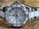 Buy Shop Tag Heuer Aquaracer Quartz White Dial Two Tone Steel Strap Watch Women - WAY131B.BA0914 USA Online