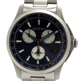 Buy Shop Gucci G-Timeless Chronograph Black Dial Silver Steel Strap Watch For Men - YA126267 USA Online