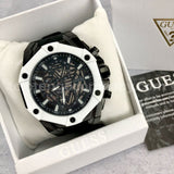Buy Shop Guess Formula Chronograph Black Dial Black Silicone Strap Watch For Men - GW0579G1 USA Online