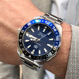 Buy Shop Tag Heuer Aquaracer GMT Calibre 6 Automatic Blue Dial Silver Steel Strap Watch for Men - WAY201T.BA0927 USA Online