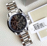 Buy Shop Michael Kors Bradshaw Black Dial Silver Steel Strap Watch for Men - MK5705 USA Online