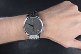 Buy Shop Tissot T Classic Tradition Chronograph Black Dial Silver Steel Strap Watch For Men - T063.617.11.067.00 USA Online