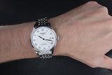 Buy Shop Tissot Le Locle Powermatic 80 Silver Dal Silver Steel Strap Watch For Men - T006.407.11.033.00 USA Online