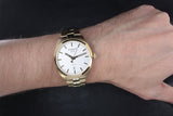 Buy Shop Tissot T Classic PR 100 Quartz White Dial Gold Steel Strap Watch for Men - T101.410.33.031.00 USA Online