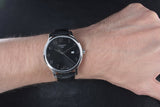 Buy Shop Tissot T Classic Tradition Black Dial Black Leather Strap Watch For Men - T063.610.16.052.00 USA Online