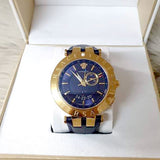 Buy Shop Versace Race GMT Blue Dial Blue Leather Strap Watch For Men - 29G70D282 USA Online