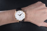 Buy Shop Tissot T Classic Tradition Chronograph White Dial Brown Leather Strap Watch For Men - T063.617.36.037.00 USA Online