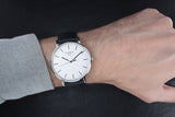 Buy Shop Tissot T Classic Everytime Large White Dial Black Leather Strap Watch For Men - T109.610.16.031.00 USA Online