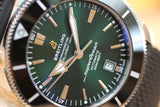 Buy Shop Breitling Superocean Heritage B20 Automatic 46 Green Dial Black Mesh Bracelet Watch for Men - AB2020121L1S1 USA Online