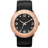 Buy Shop Marc Jacobs Amy Black Dial Black Leather Strap Watch for Women - MBM1225 USA Online