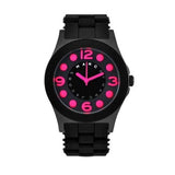 Buy Shop Marc Jacobs Pelly Black Dial Black Silicone Strap Watch for Women - MBM2529 USA Online