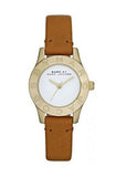 Buy Shop Marc Jacobs Mini Blade White Dial Brown Leather Strap Watch for Women - MBM1219 USA Online