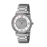 Buy Shop Michael Kors Catlin Silver Dial Silver Steel Strap Watch for Women - MK3355 USA Online