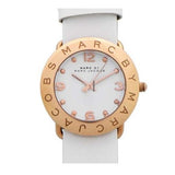 Buy Shop Marc Jacobs Amy White Dial White Leather Strap Watch for Women - MBM1180 USA Online