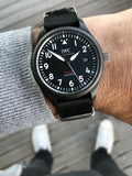 Buy Shop IWC Pilot Watch Chronograph Top Gun Edition Black Dial Black Nylon Strap Watch for Men - IW326901 USA Online