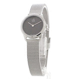 Buy Shop Calvin Klein Minimal Grey Dial Silver Mesh Bracelet Watch for Women - K3M2312X USA Online