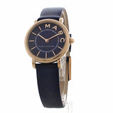 Buy Shop Marc Jacobs Roxy Navy Blue Dial Navy Blue Leather Strap Watch for Women - MJ1539 USA Online
