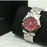 Buy Shop Marc Jacobs Amy Red Dial Silver Steel Strap Watch for Women - MBM3333 USA Online
