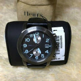 Buy Shop Marc Jacobs Larry Chronograph Black Dial Black Leather Strap Watch for Men - MBM5054 USA Online