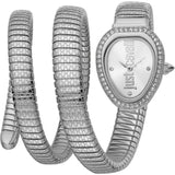 Buy Shop Just Cavalli Doppio Silver Dial Silver Steel Strap Watch for Women - JC1L163M0015 USA Online