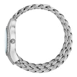 Buy Shop Just Cavalli Twined Mother of Pearl Dial Silver Steel Strap Watch for Women - JC1L305M0015 USA Online