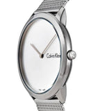 Buy Shop Calvin Klein Minimal Silver Dial Silver Mesh Bracelet Watch for Men - K3M211Y6 USA Online