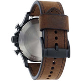 Buy Shop Fossil Nate Chronograph Brown Dial Brown Leather Strap Watch for Men - JR1487 USA Online