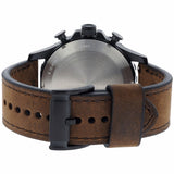 Buy Shop Fossil Nate Chronograph Brown Dial Brown Leather Strap Watch for Men - JR1487 USA Online