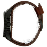 Buy Shop Fossil Nate Chronograph Brown Dial Brown Leather Strap Watch for Men - JR1511 USA Online