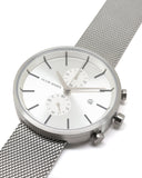 Buy Shop Michael Kors Jaryn Silver Dial Silver Mesh Bracelet Watch for Men - MK8541 USA Online