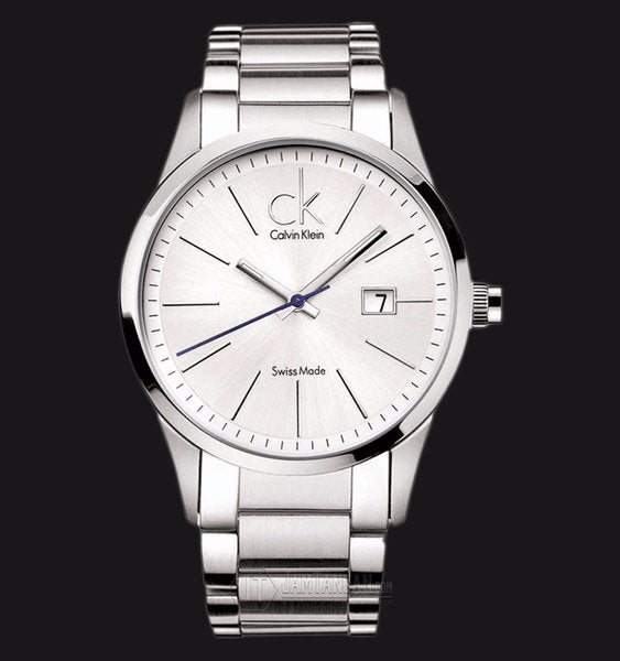 Buy Shop Calvin Klein Bold Silver Dial Silver Steel Strap Watch for Men - K2246120 USA Online