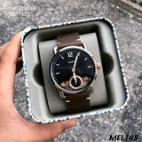 Buy Shop Fossil The Commuter Twist Black Dial Brown Leather Strap Watch for Men - ME1165 USA Online