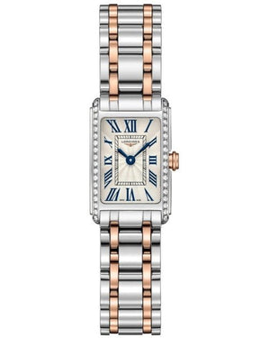 Buy Shop Longines Dolcevita Diamonds White Dial Two Tone Steel Strap Watch for Women - L5.258.5.79.7 USA Online