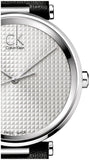 Buy Shop Calvin Klein Sight Silver Dial Black Leather Strap Watch for Men - K1S21120 USA Online
