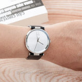 Buy Shop Calvin Klein Sight Silver Dial Black Leather Strap Watch for Men - K1S21120 USA Online