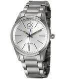 Calvin Klein Bold Silver Dial Silver Steel Strap Watch for Men - K2246120