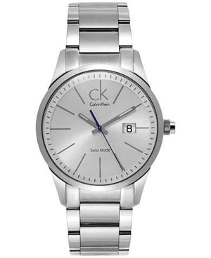 Buy Shop Calvin Klein Bold Silver Dial Silver Steel Strap Watch for Men - K2246120 USA Online