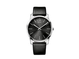 Buy Shop Calvin Klein City Grey Dial Black Leather Strap Watch For Men - K2G21107 USA Online