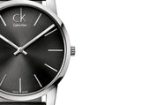 Buy Shop Calvin Klein City Grey Dial Black Leather Strap Watch For Men - K2G21107 USA Online