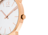 Buy Shop Calvin Klein City White Dial Rose Gold Steel Strap Watch for Men - K2G21646 USA Online