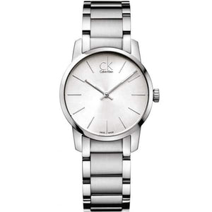 Buy Shop Calvin Klein City Silver Dial Silver Steel Strap Watch for Women - K2G23148 USA Online