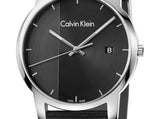Buy Shop Calvin Klein City Quartz Black Dial Black Leather Strap Watch for Men - K2G2G1C1 USA Online