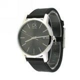 Buy Shop Calvin Klein City Quartz Black Dial Black Leather Strap Watch for Men - K2G2G1C3 USA Online
