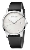 Buy Shop Calvin Klein City White Dial Black Leather Strap Watch for Men - K2G2G1CD USA Online