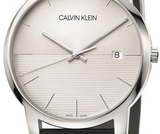 Buy Shop Calvin Klein City White Dial Black Leather Strap Watch for Men - K2G2G1CD USA Online
