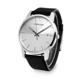 Buy Shop Calvin Klein City White Dial Black Leather Strap Watch for Men - K2G2G1CD USA Online