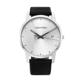 Buy Shop Calvin Klein City Silver Dial Black Steel Strap Watch for Men - K2G2G1CX USA Online